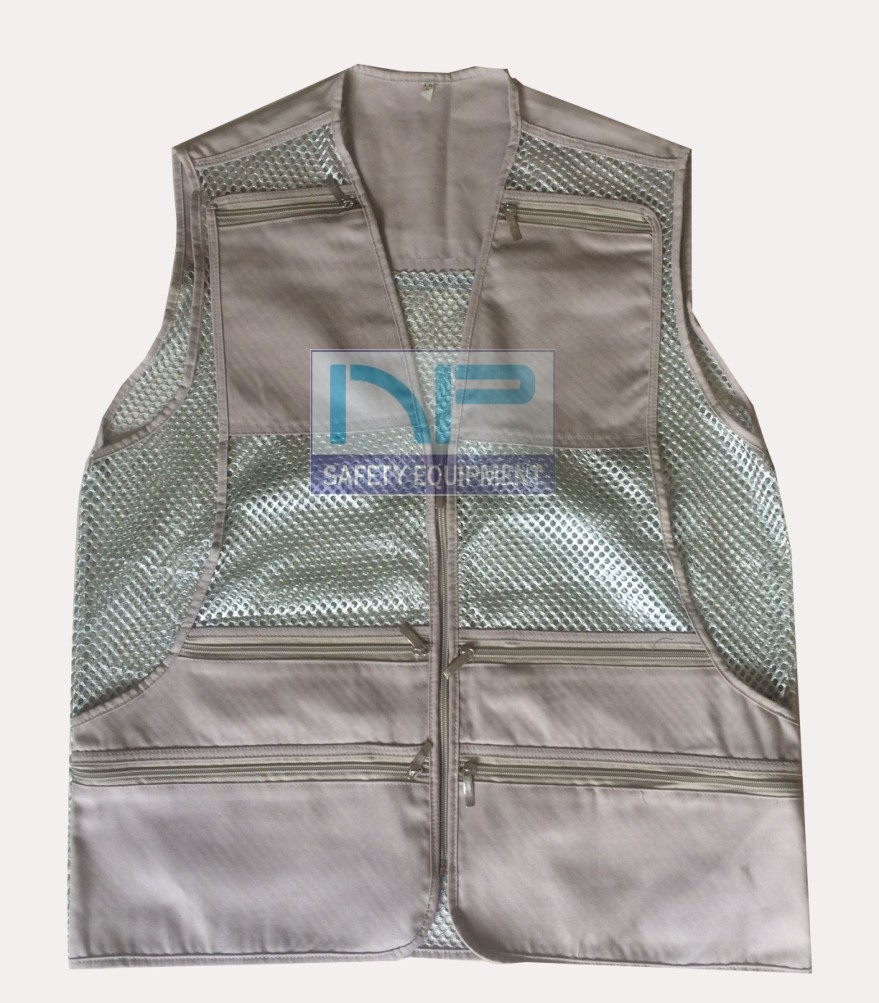 Áo gile kỹ thuật màu ghi (đặt may)