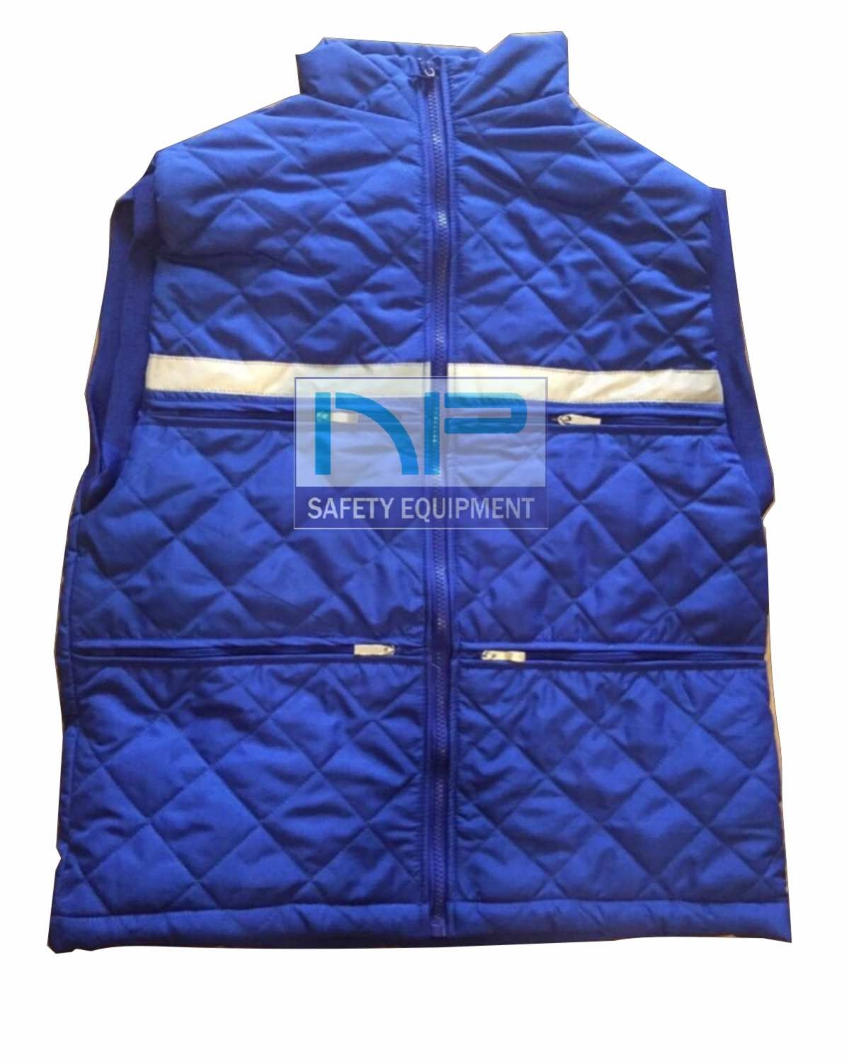 Áo gile 02 lớp mùa đông màu xanh