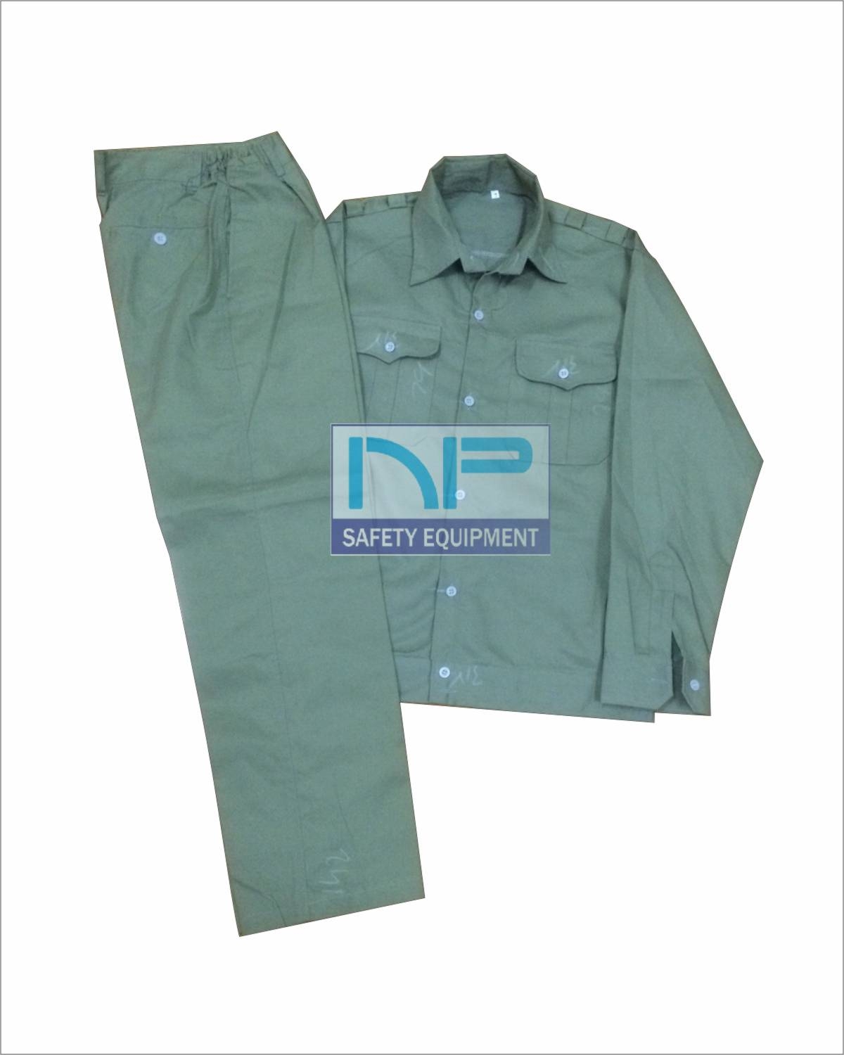 Bộ quần áo ghi ánh xanh may sẵn