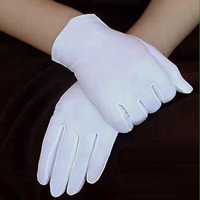 Găng tay vải cotton trắng