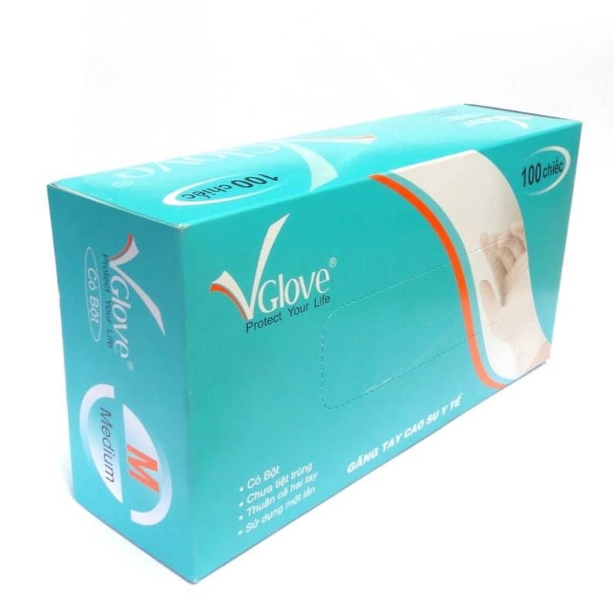 Găng tay y tế Vglove loại có bột (hộp)