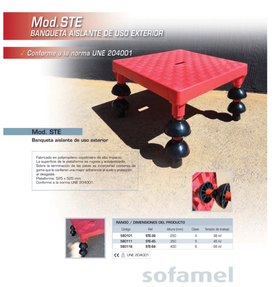 Ghế cách điện 45kV-Sofamel (Tây Ban Nha)