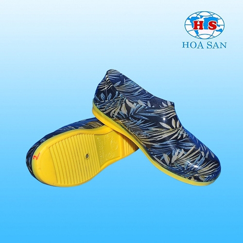 Giày nhựa phối hoa cho nữ