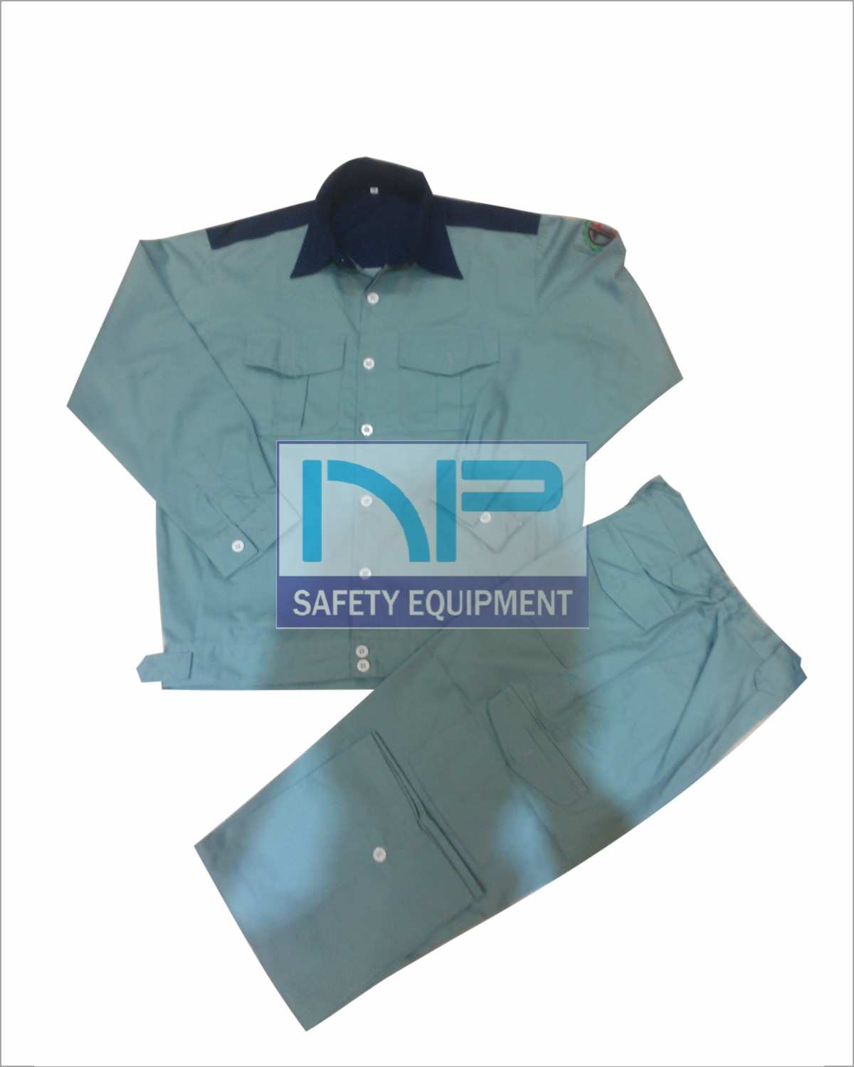 Quần áo BH vải Pangrim-HQ phối màu MBlue-PL128