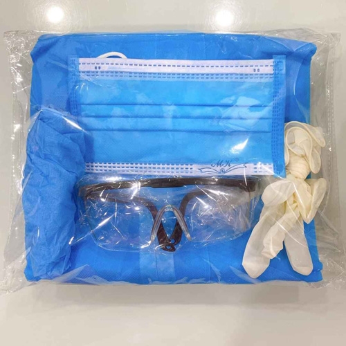 Quần áo phòng dịch 01 lần gồm 7 chi tiết