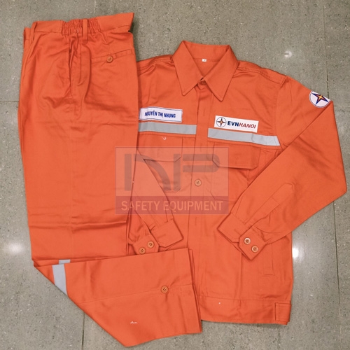 Quần áo vận hành điện lực nam-nữ kiểu đóng cúc