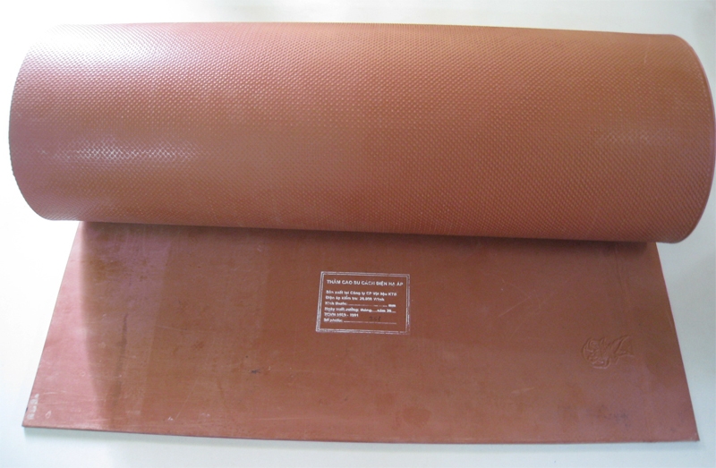 Thảm cách điện hạ áp- Vicadi (Việt Nam), kích thước 1m x1m