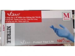 Găng tay y tế Vglove loại không có bột (hộp)