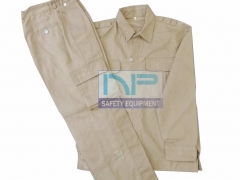 Quần áo túi hộp màu nâu vải kaki Nam Định