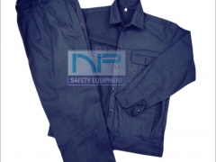 Quần áo thợ hàn vải bạt màu xanh đen