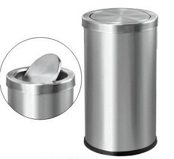 Thùng rác inox tròn 30 lít