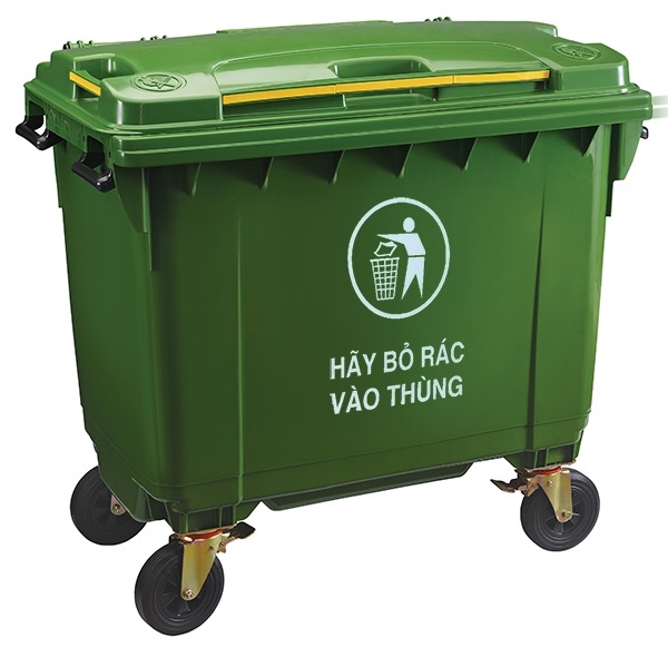 Thùng rác nhựa 660 lít
