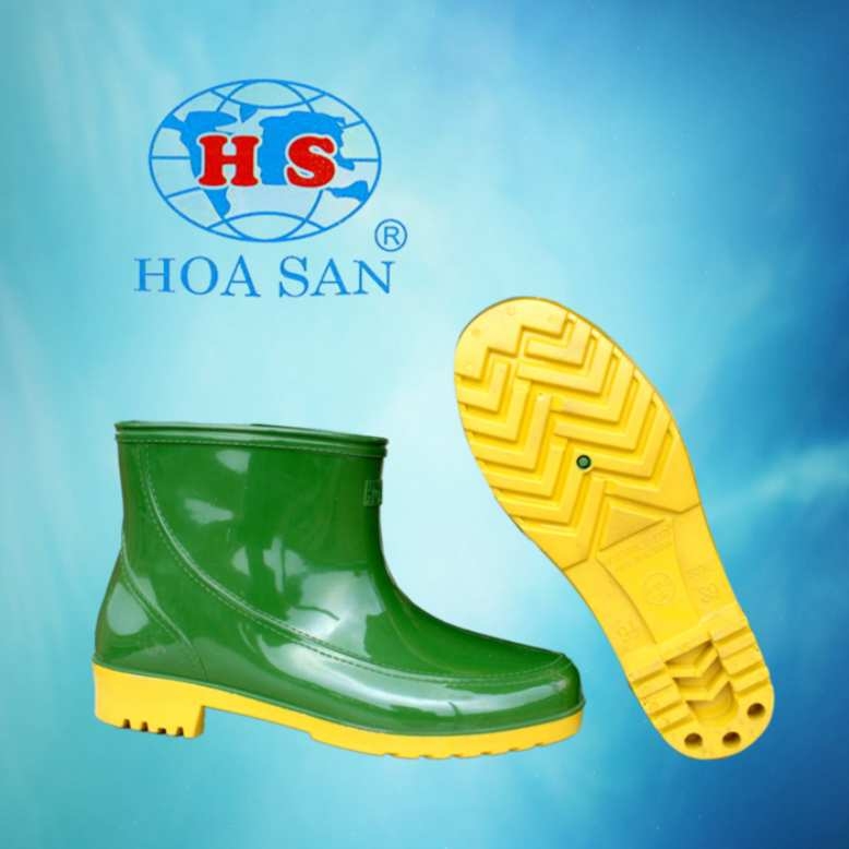 Ủng cao su nam thấp cổ Hoa San