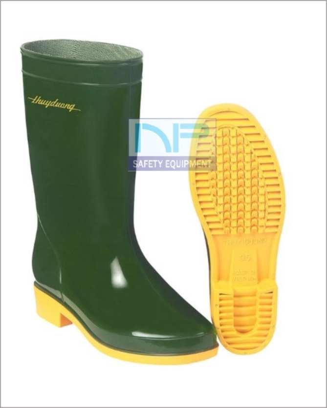 Ủng cao su xanh rêu vàng mã 284- Thùy Dương