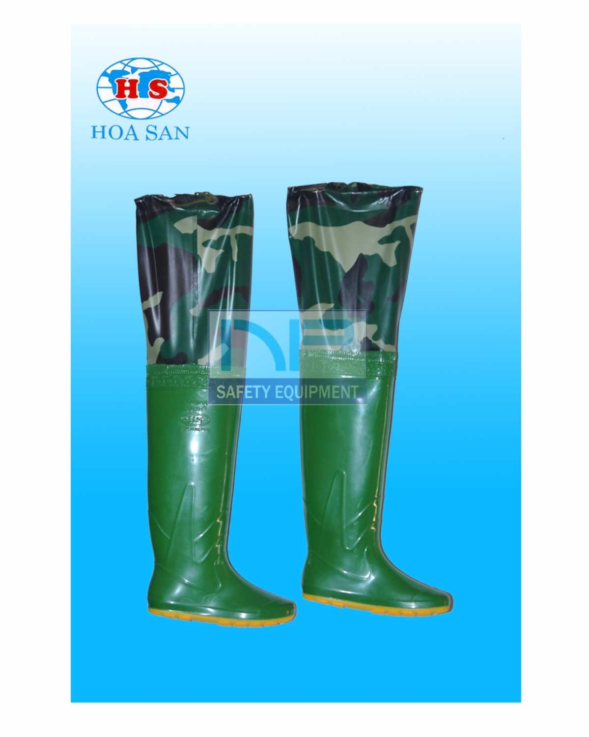 Ủng lội ruộng rằn ri, đế vàng- Hoa San